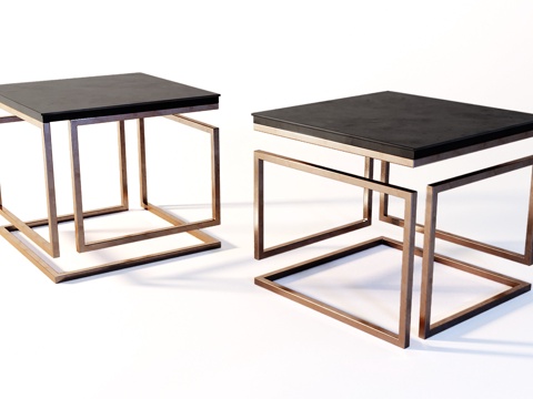 Modern suspended coffee table corner table