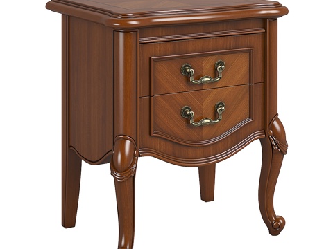 American solid wood side table corner table