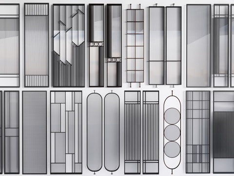 Glass partition glass screen