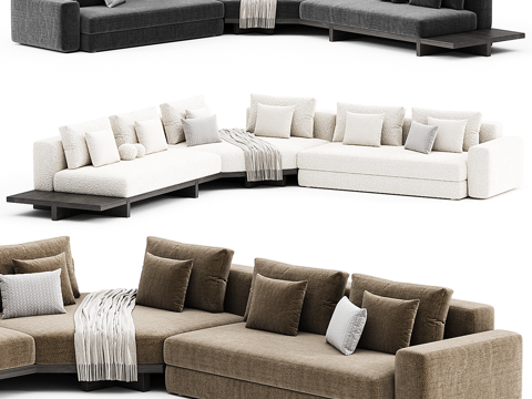 Modern Multiplayer Corner Sofa Collection