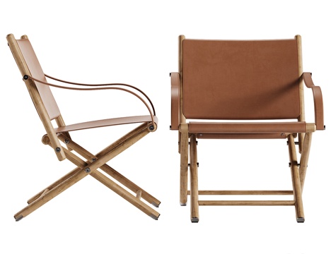 Log Style Outdoor Chair Folding Chair