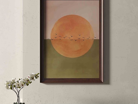 Decorative painting of Mid-century Style oil painting