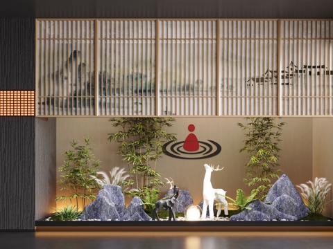 Neo-Chinese Style Interior Landscape Landscaping