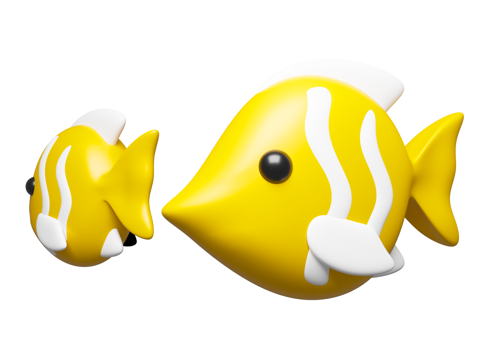 Cartoon clownfish clownfish cartoon marine life theme sculpture