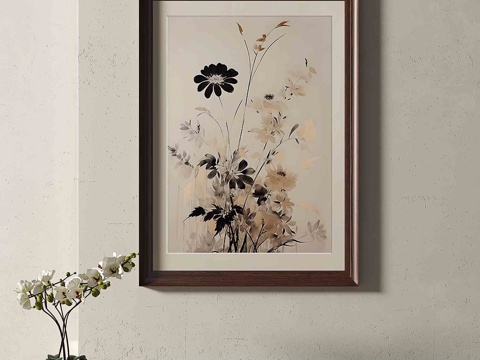 Modern Flower Hanging Painting Decorative Painting