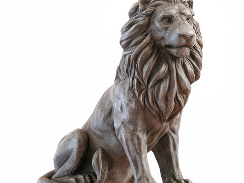 Lion Sculpture Stone Lion Ornaments Animal Sculpture