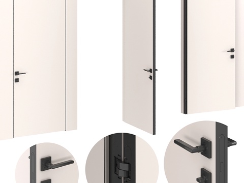 Italian style minimalist door frameless door stealth door