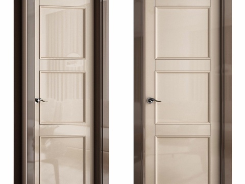 Modern paint swing door single door