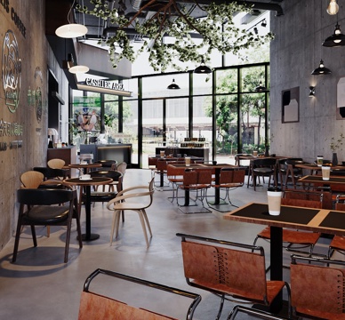 Industrial Style Cafe Tea DiningRoom Fast Restaurant Milk Tea Shop Western Restaurant Coffee Table and Chair