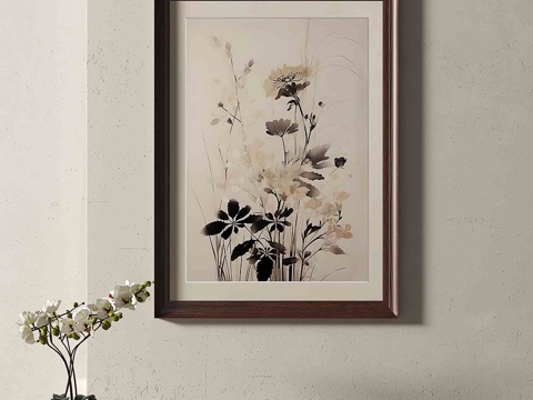 Modern Flower Hanging Painting Decorative Painting