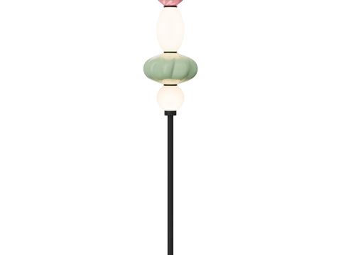 Modern minimalist floor lamp beaded lamp