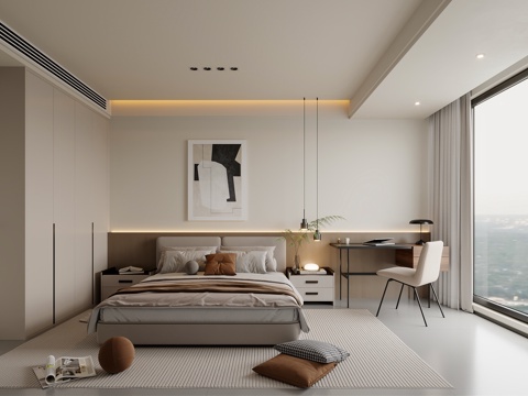 Modern Minimalist Bedroom Master Bedroom for Parents and Elders