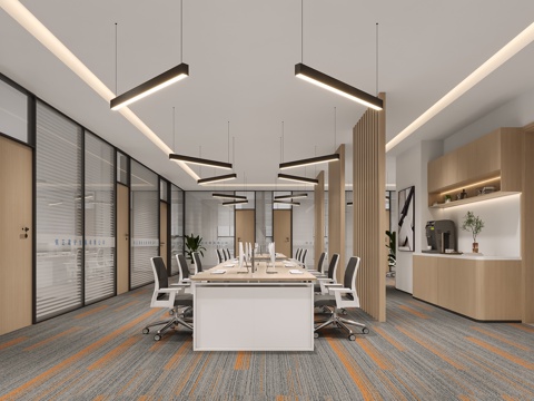 Modern Open Office Reception Room