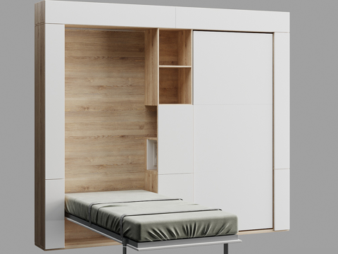 Nordic Storage Tatami Bed Folding Bed Locker