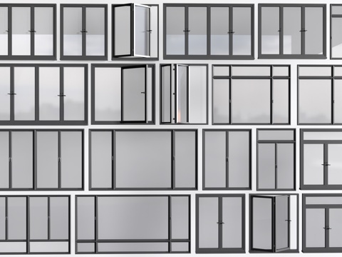 Aluminum alloy windows, casement windows, floor-to-ceiling windows