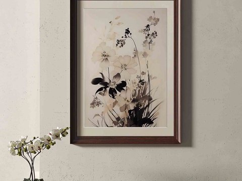 Modern Flower Hanging Painting Decorative Painting