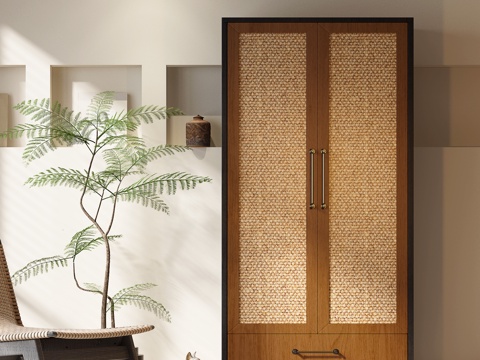 Middle-style woven wardrobe