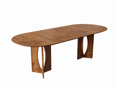 Oval table