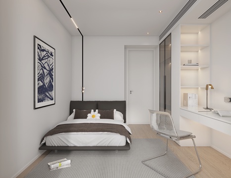 Modern Minimalist Bedroom Second Bedroom