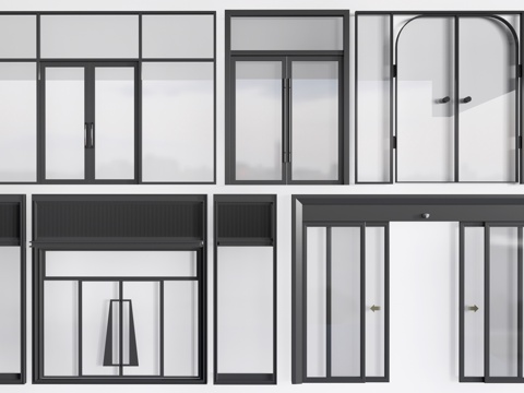 Office door glass partition high compartment