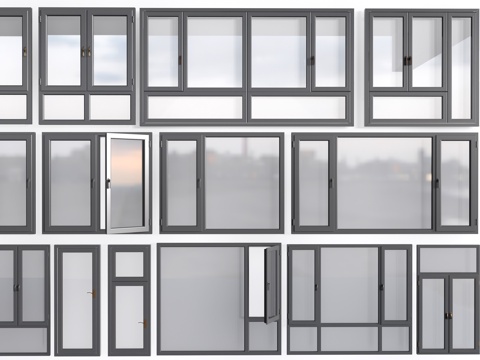 Aluminum alloy windows, casement windows, floor-to-ceiling windows