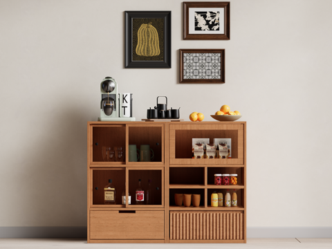 Modern Log Style Sideboard