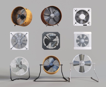 Modern horn fan floor fan ventilation exhaust fan desktop fan flow fan