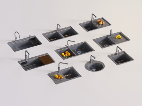 Modern Vegetable Basin Sink Sink Single Basin Double Basin Single Sink