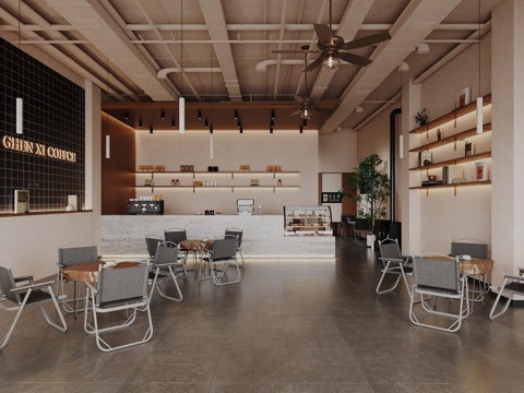 Industrial Style Cafe Coffee Console Industrial Style Milk Tea Shop Tea DiningRoom Western Restaurant Coffee