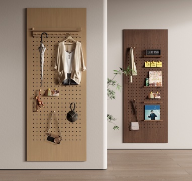 Modern porch hole board wall decoration board hole board display rack hole board storage rack clothes hook