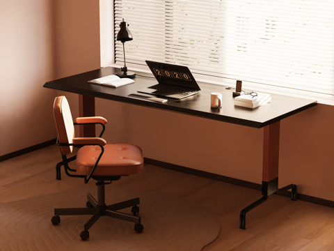 Modern Mid-century Style Computer Desk