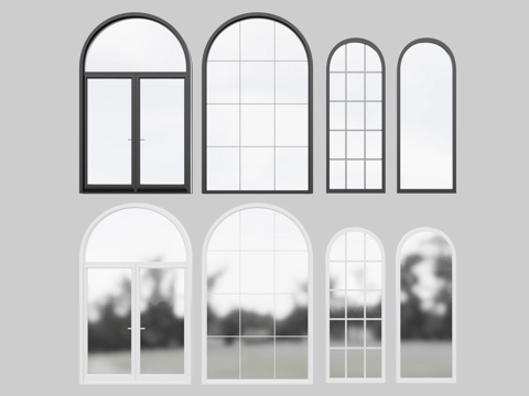 European-style windows Aluminum alloy windows Curved windows Floor-to-ceiling windows