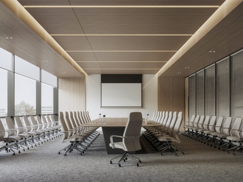 Modern Conference Room Large Conference Room Conference Table and Chair Combination Office Chair