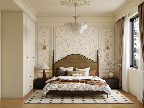 French Style Bedroom Affordable Luxury Style Bedroom European Style Bedroom Simple European Style Bedroom Antique Style Retro American Style