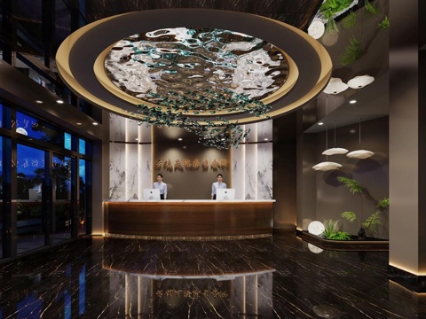 Modern Foot Bath Shop Modern Foot Bath Club Hall Front Desk Reception Hotel Lobby Foot Bath Shop Front Desk