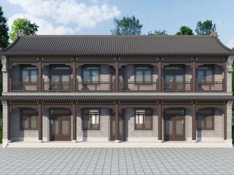 Chinese Style Villa Wing