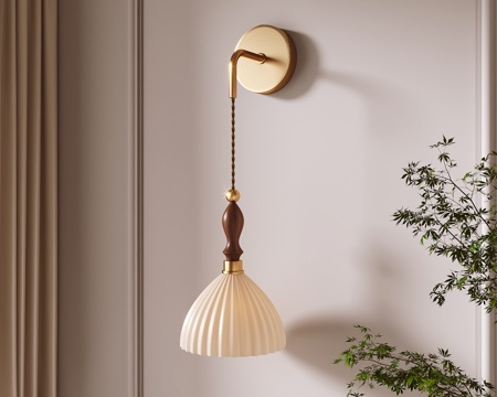 French retro wall lamp