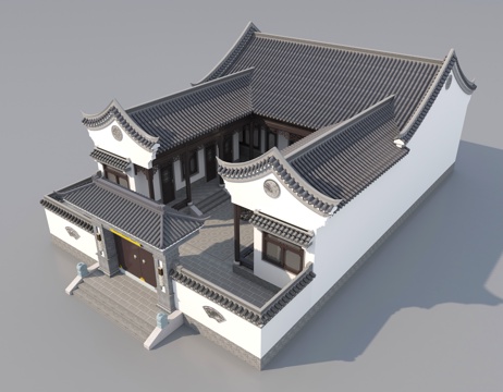 Chinese-style courtyard courtyard