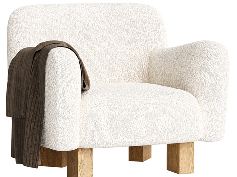 Modern Cream Style Lounge Chair