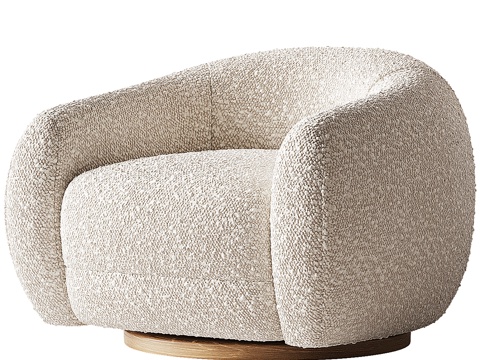 CB2 Lamb Fleece Sofa Chair Lamb Fleece Single Sofa