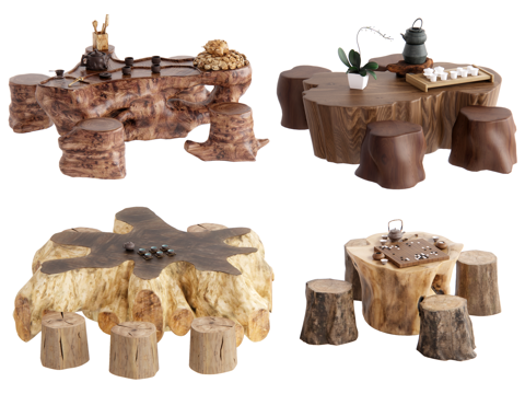 New Chinese Tea Table Root Carving Tea Table