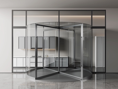 Modern Home Glass Revolving Door Glass Window