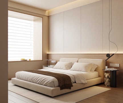 Modern Cream Style Bedroom