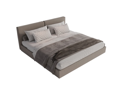 Modern Fabric Double Bed Master Bed Minimalist Bedroom Bed Minotti Modern Double Bed