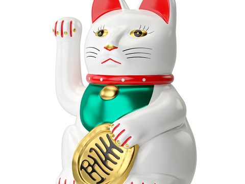 Modern Lucky Cat Sculpture Ornaments