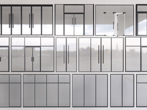 Modern floor glass doors and windows glass partition office partition glass sliding door