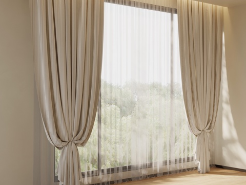 French Curtain Cloth Curtain Gauze Curtain