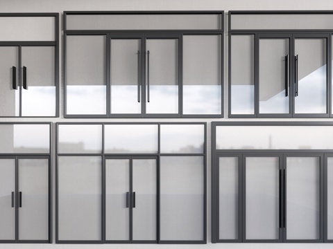 Modern floor glass doors and windows glass partition office partition glass sliding door