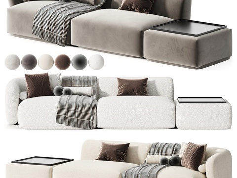 Modern cream style sofa