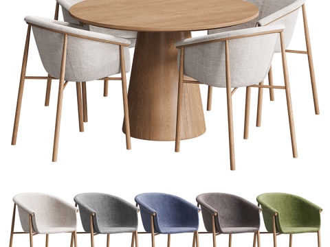 Modern Nordic Dining Table and Chair